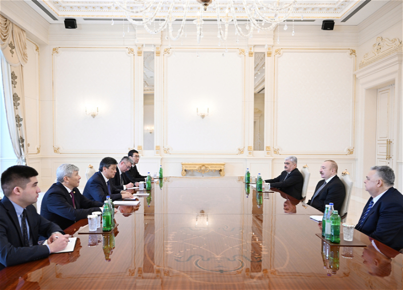 Президент Ильхам Алиев принял кыргызскую делегацию