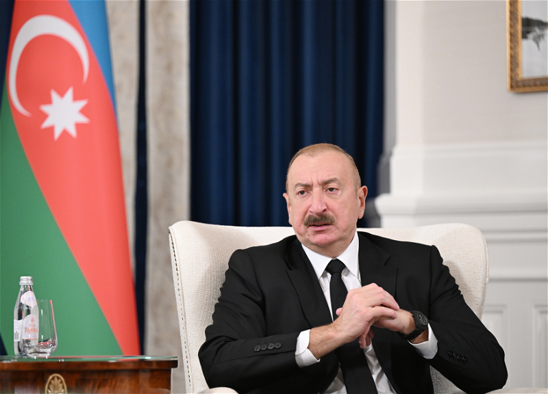 Президент: Зангезурский коридор — это новый проект по развитию связей, который станет одним из важных звеньев международных транспортных маршрутов