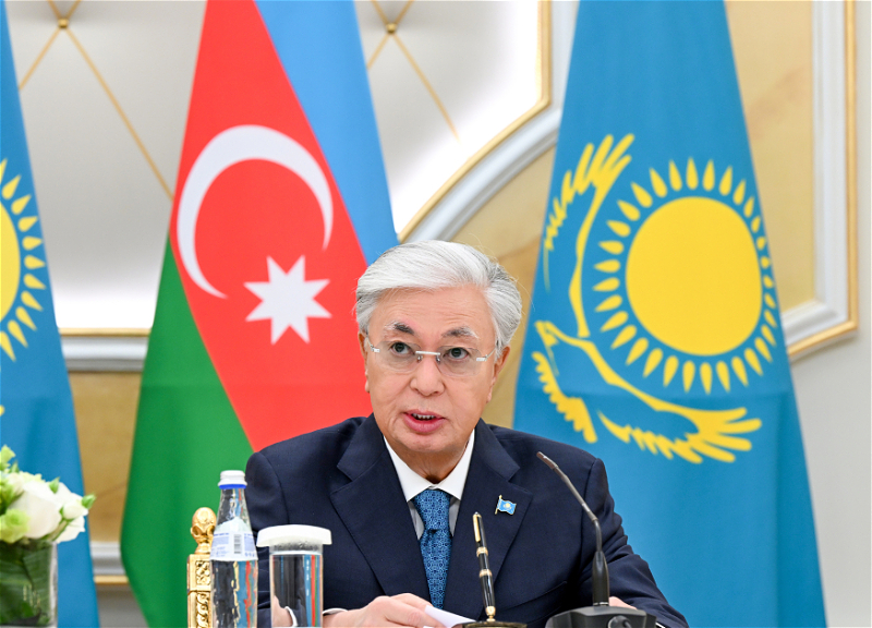 Tokayev: Qazaxıstan və Azərbaycan yaxın gələcəkdə ticarət dövriyyəsini 1 milyard dollara çatdırmaq niyyətindədir
