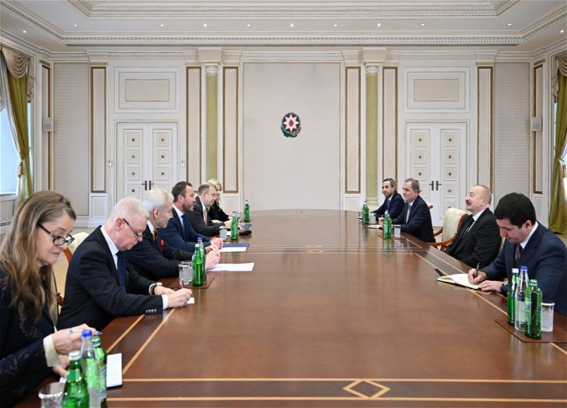 Prezident İlham Əliyev Estoniyanın xarici işlər nazirini qəbul edib - FOTO