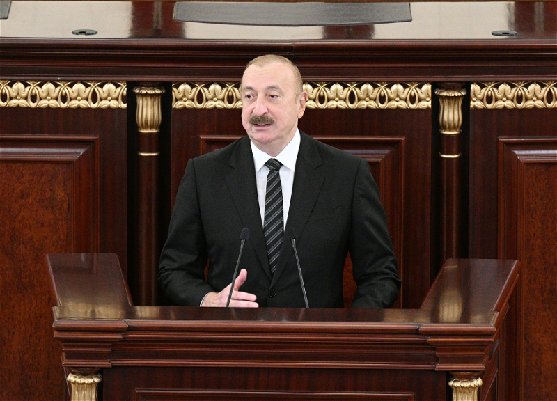 Ильхам Алиев: На исторических картах нет озера Севан, есть озеро Гёйча