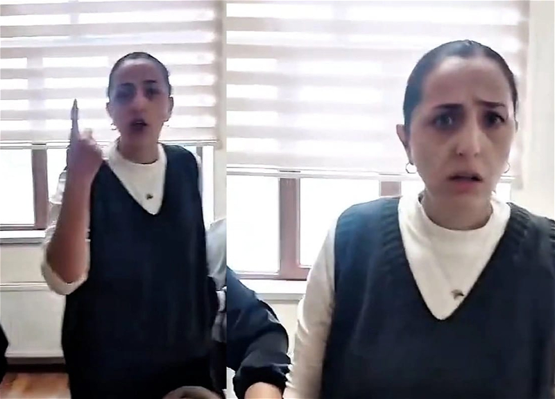 В одной из бакинских школ учительница английского получила строгий выговор - ВИДЕО