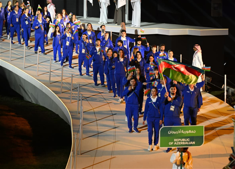 Азербайджанская делегация первой прошла на церемонии открытия Исламиады - ФОТО