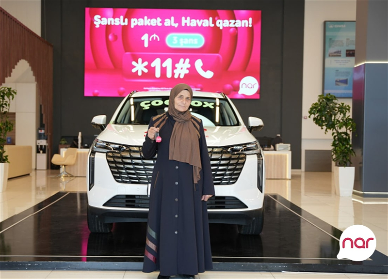 Жительница Загаталы выиграла автомобиль от «Nar»