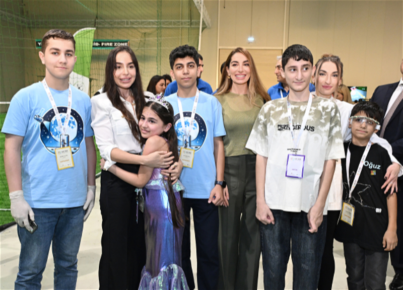 Лейла и Арзу Алиевы посетили Международный фестиваль STEAM Азербайджан - ФОТО